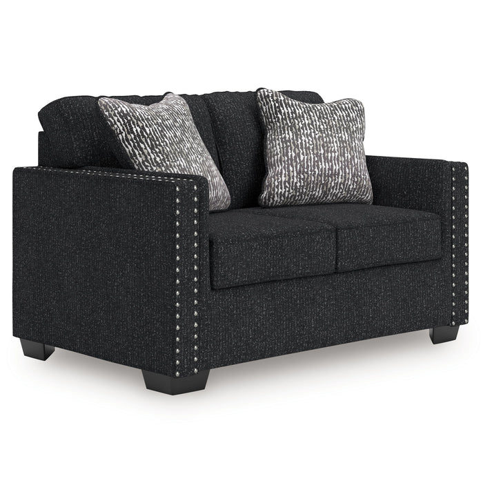 Jasmine Peaks - Loveseat - Coal - Albert's Furniture (Wayne, MI)