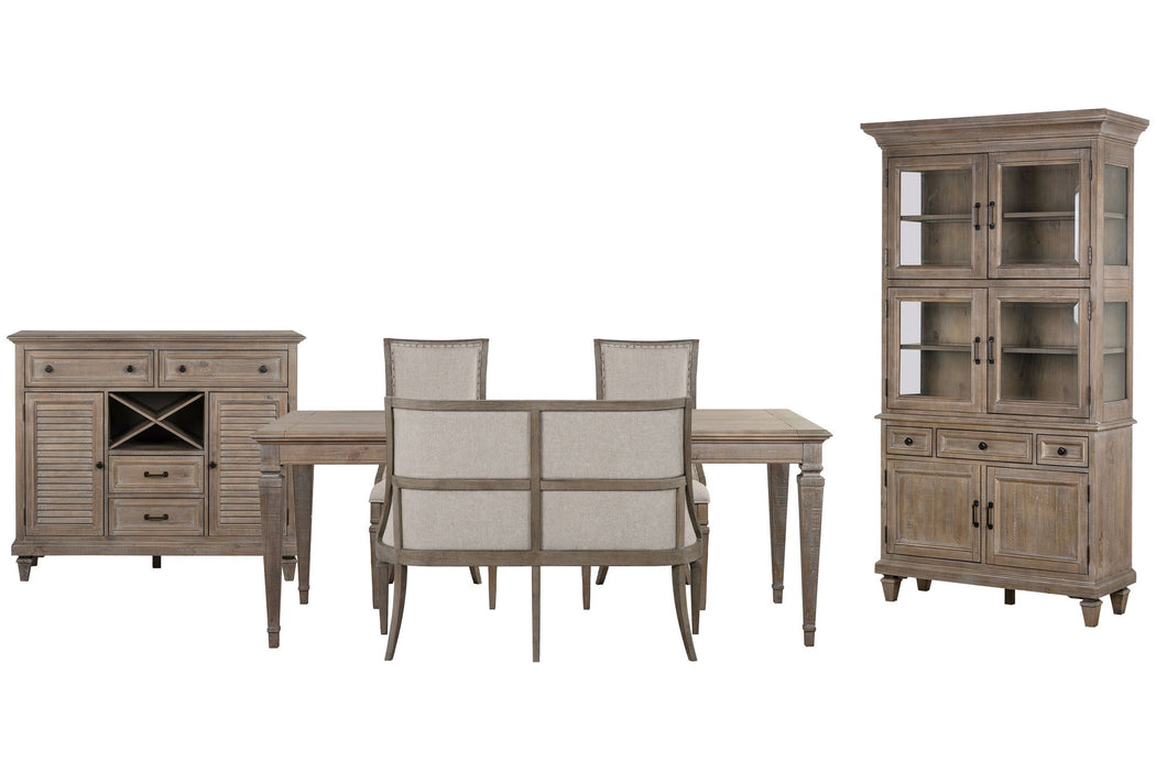 Lancaster - 6 Piece Extendable Rectangular Dining Table Set