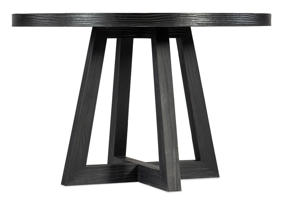 Chapman - Shou Sugi Ban Petite Round Dining Table - Black
