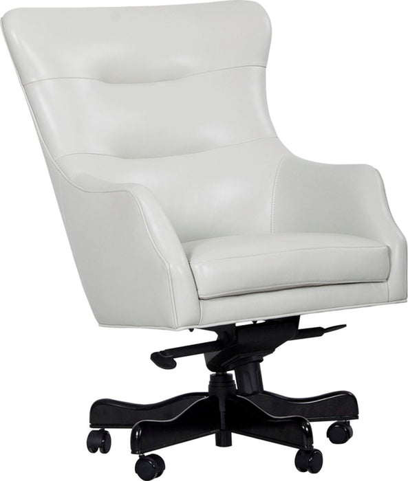 Dc#122 - Leather Desk Chair - Alabaster
