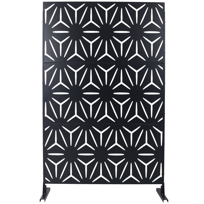 Outdoor & Indoor Metal Privacy Screen, Freestanding Decorative Panels