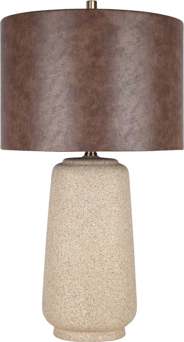 "Rustic Harmony" Ceramic Table Lamp (Set of 2) - Rock