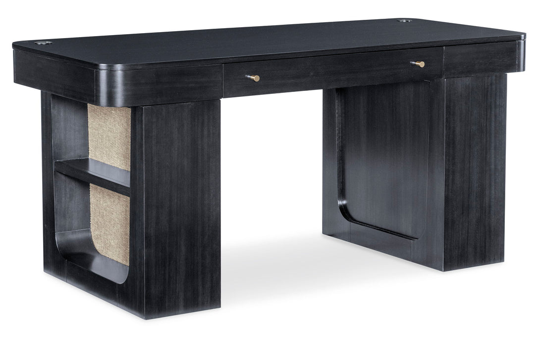 Home Office - Adjustable-Height Desk - Black