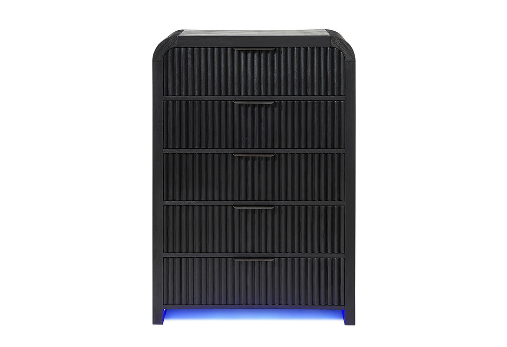 Beckett - Chest With LED - Black / White