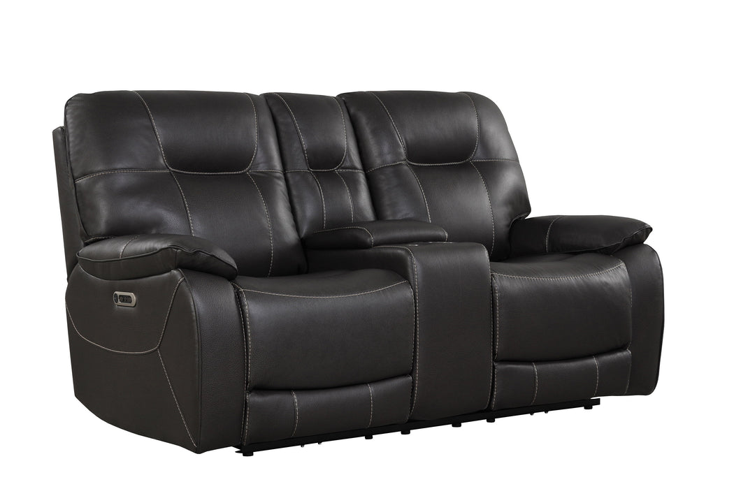 Axel - Power Console Loveseat - Ozone