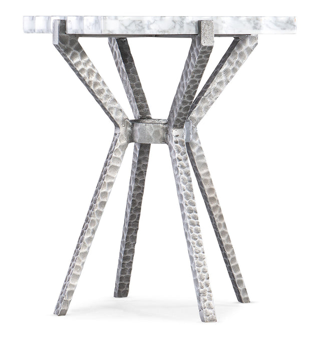 Melange - Glendon Side Table - Pearl Silver
