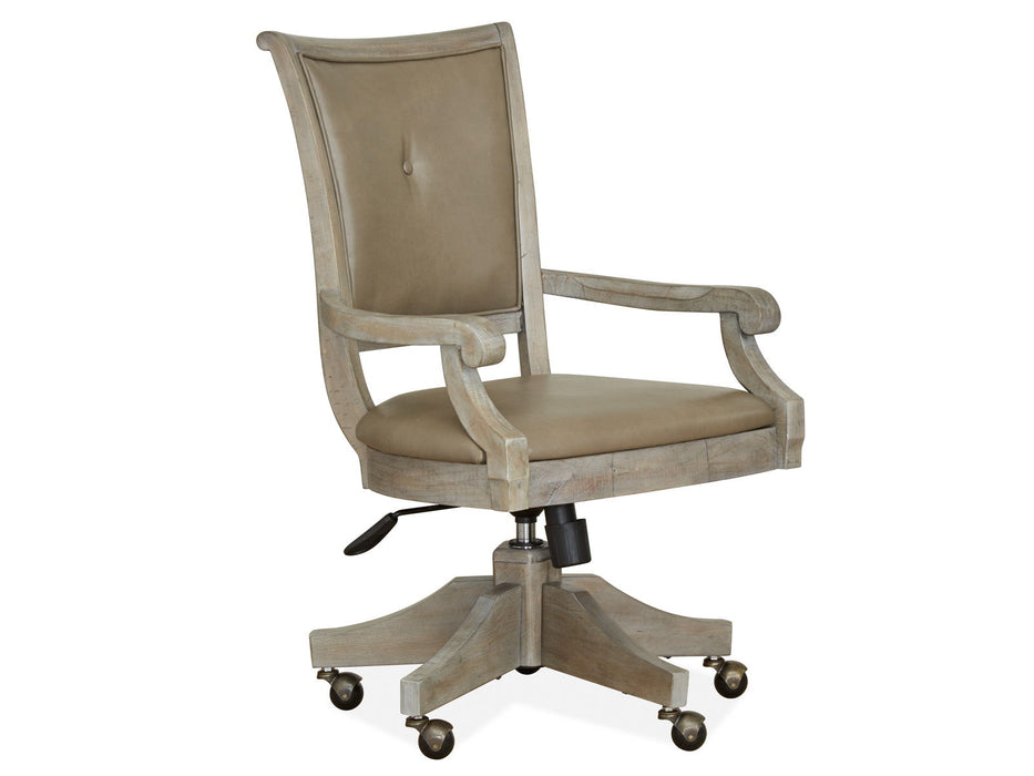 Lancaster - Fully Upholstered Swivel Chair - Dove Tail Gray - Albert's Furniture (Wayne, MI)