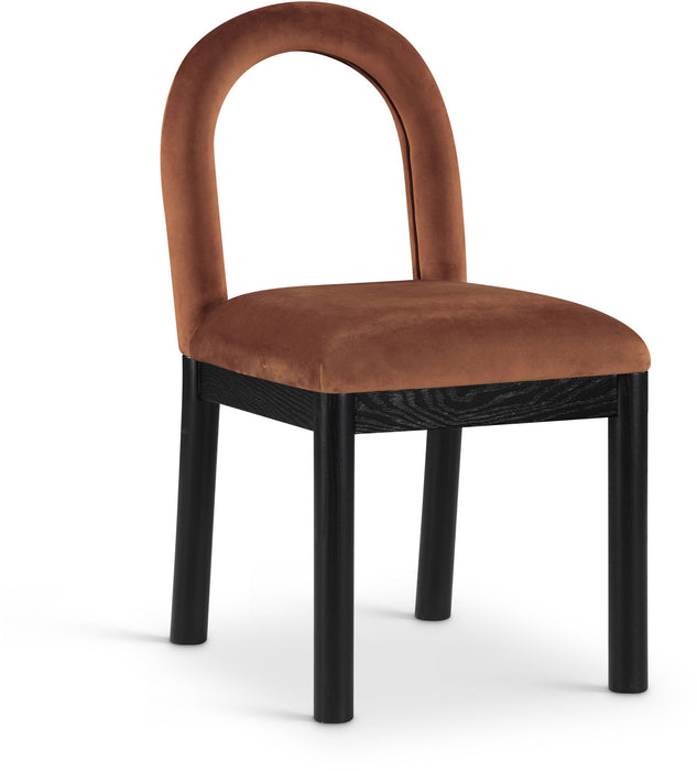Conrad - Velvet Dining Chair With Black Legs
