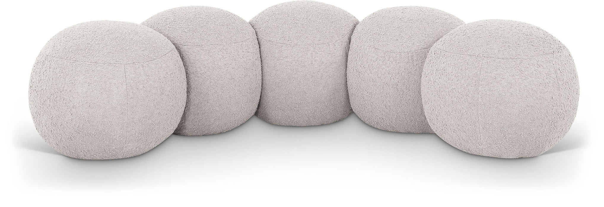 Apollo - Boucle Fabric Bench