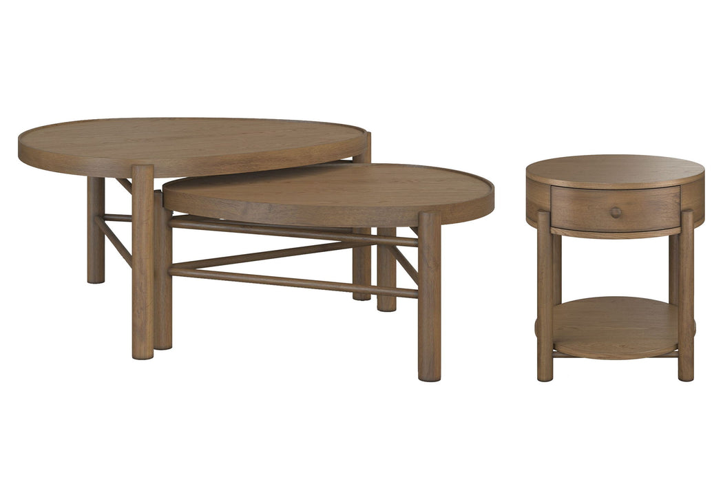 Hadleigh Brown - Nesting Cocktail Table Set