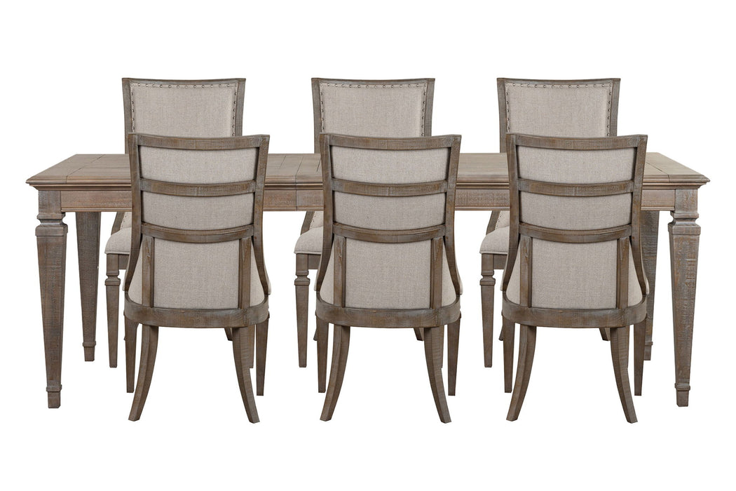Lancaster - 7 Piece Extendable Rectangular Dining Table Set