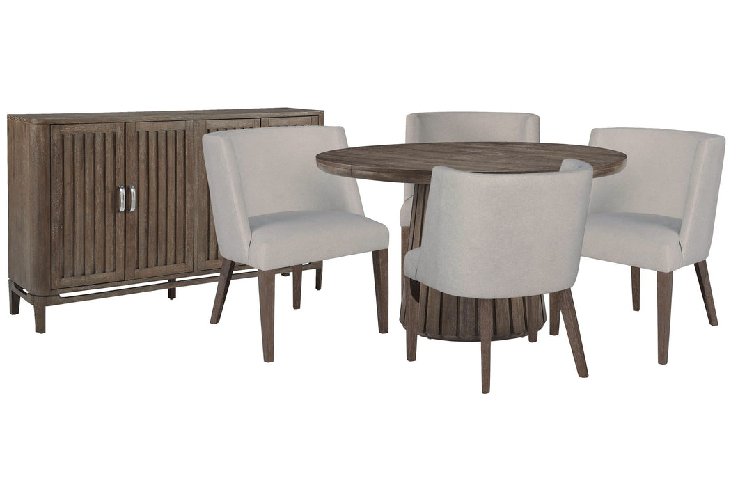 Kavanaugh - Extendable Round Dining Table Set