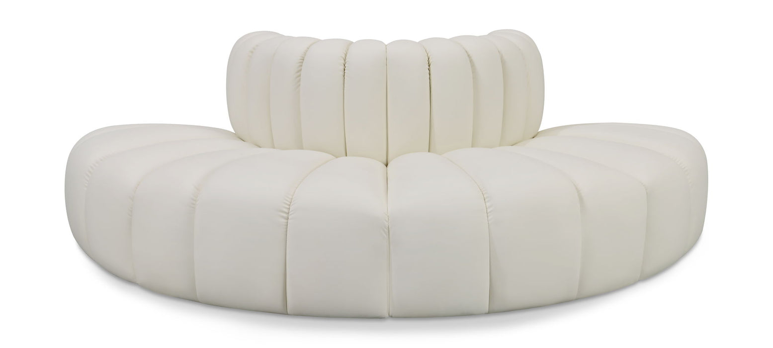 Arc - Faux Leather 4 Piece Modular Sofa