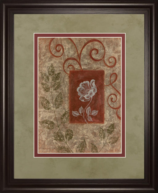 Verdant Scrolls - 34" x 40" Framed Wall Art - Beige - Albert's Furniture (Wayne, MI)