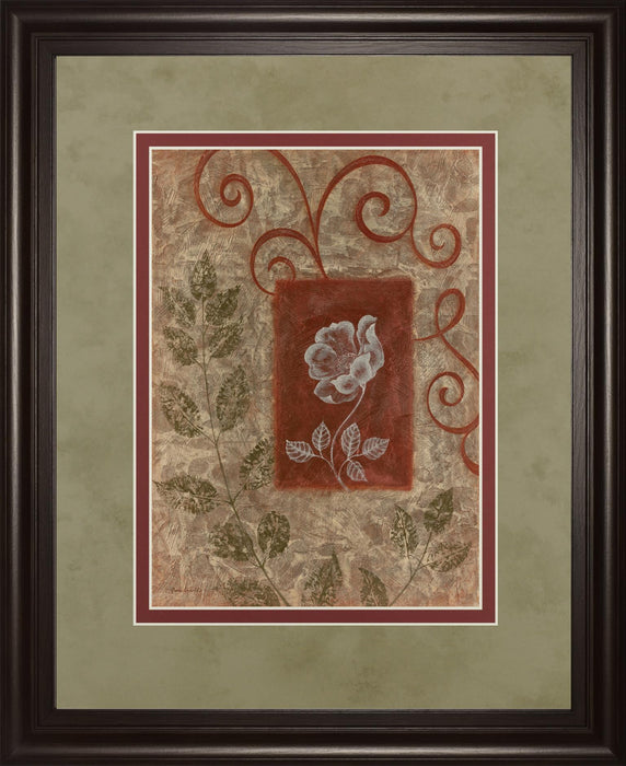 Verdant Scrolls - 34" x 40" Framed Wall Art - Beige - Albert's Furniture (Wayne, MI)