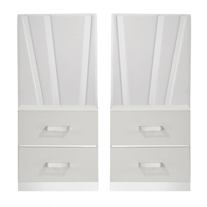 Europa - Nightstand Panels (Set of 2) - White