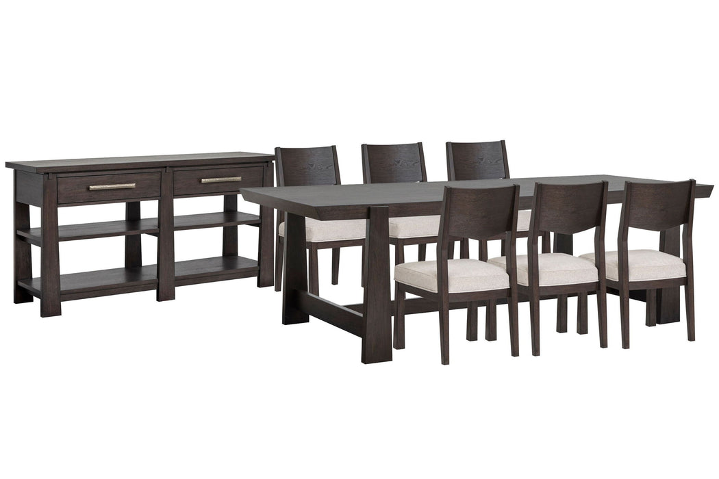 Tauren - Trestle Dining Table Set