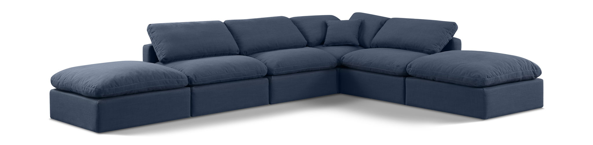 Indulge - Linen 6 Piece Modular Armless Sectional