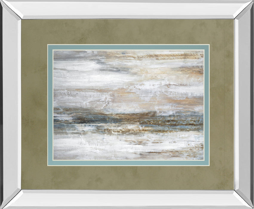 Mirage I By Fontaine, S. - Mirror Framed Print Wall Art - Dark Gray