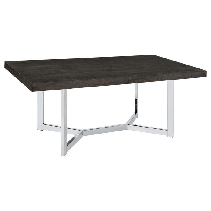 Benson - Composite Wood Dining Table - Dark Oak