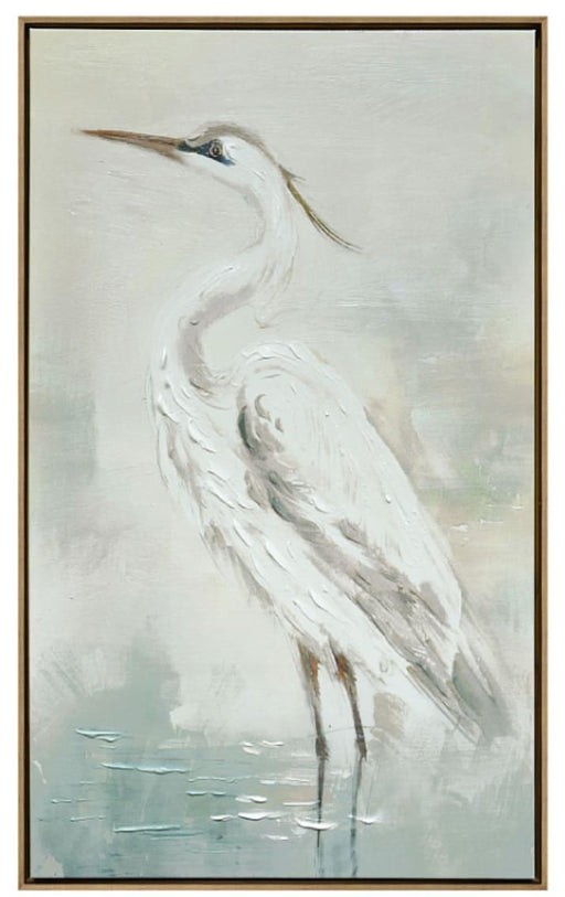 Mist Plumage - 39" x 24" Framed Wall Art - Gray - Albert's Furniture (Wayne, MI)