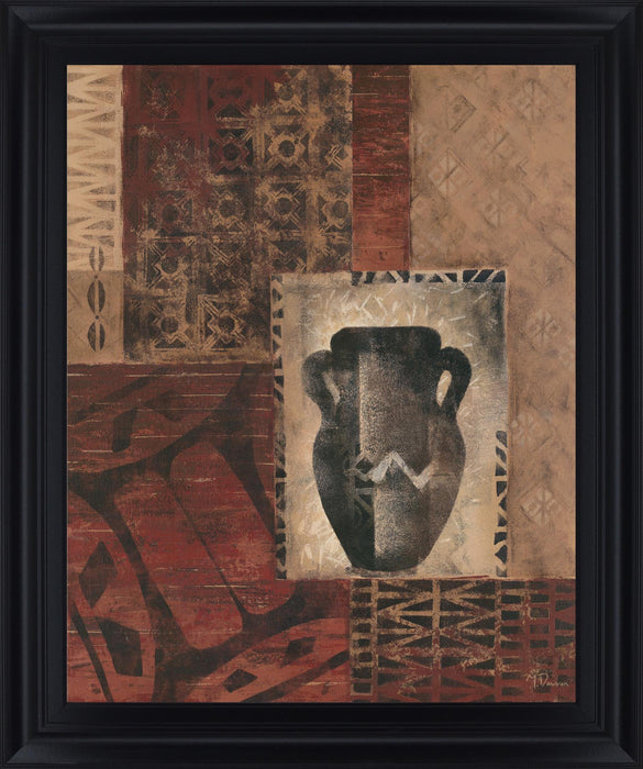 Earthen Echoes - 28" x 34" Framed Wall Art - Dark Brown - Albert's Furniture (Wayne, MI)
