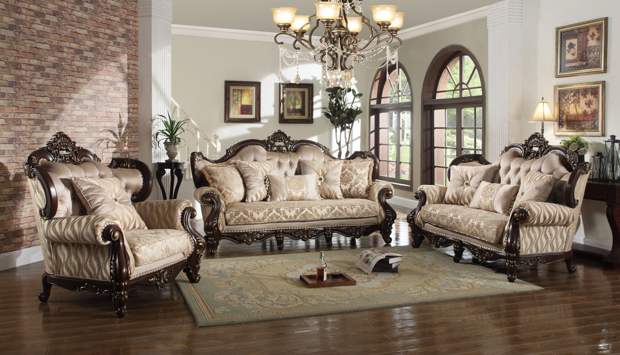 Jade - Sofa And Loveseat - Dark Brown