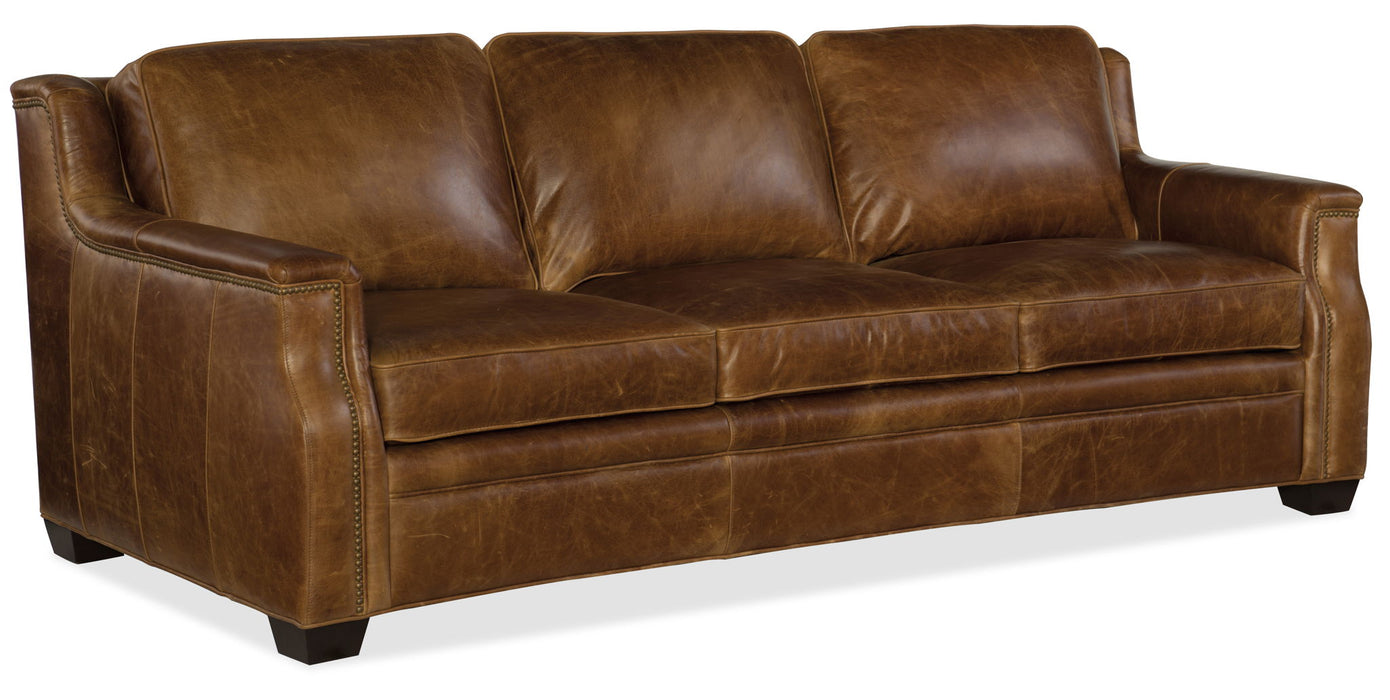 SS - Yates Stationary Sofa - Medium Brown